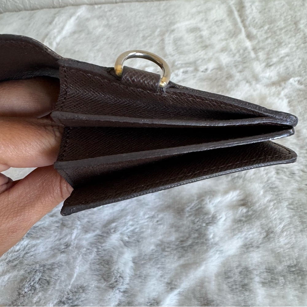 Louis Vuitton Damier Ebene Accordeon Long Wallet with Chain. P0230 - Picture 14 of 17